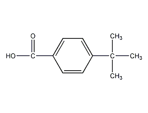 structural formula of p-tert-butylbenzoic acid