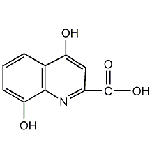4,8-dihydroxyquinoline-2-carboxylic acid structural formula