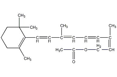 structure formula of vitamin a acetate