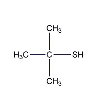 2-methyl-2-propanethiol structural formula