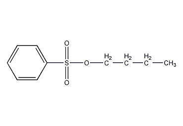 structural formula of n-butyl benzenesulfonate