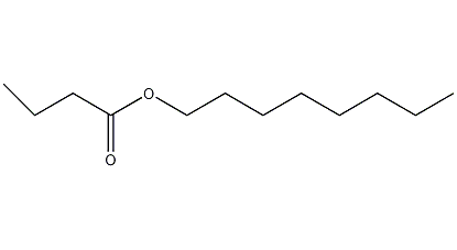 structural formula of octyl butyrate