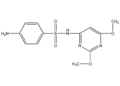 sulfadimethylpyridazine structural formula