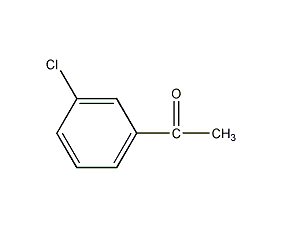 structural formula of m-chloroacetophenone