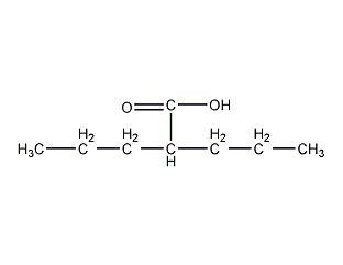 valproic acid structural formula