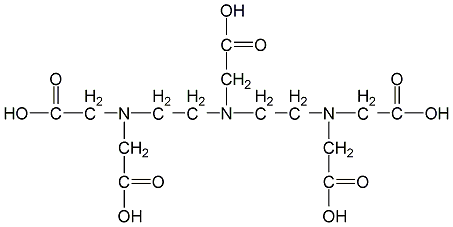 diethylenetriaminepentaacetic acid structural formula