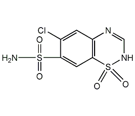 chlorothiazide structural formula