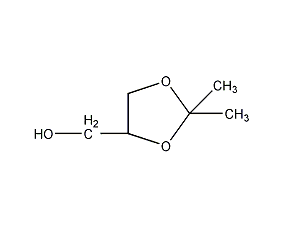 2,2-dimethyl-4-hydroxymethyl-1,3-dioxolane structural formula