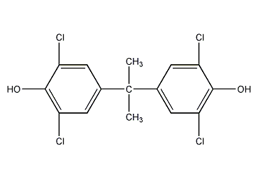 tetrachlorobisphenol a structural formula