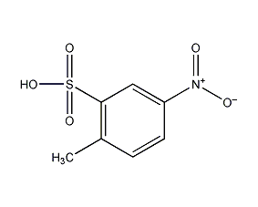 structural formula of p-nitrotoluene orthosulfonic acid
