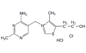 structure formula of vitamin b1 hydrochloride