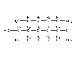 tri-n-hexylamine structural formula