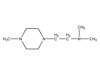 n,n,4-trimethylpiperazine-1-ethylamine structural formula