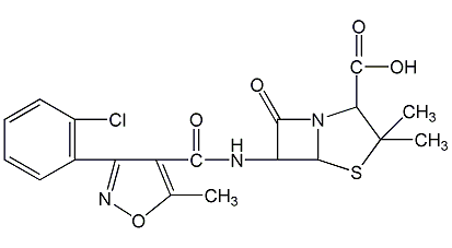 cloxacillin structural formula