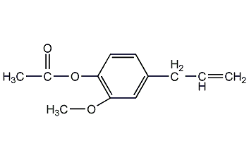 structural formula of eugenol acetate