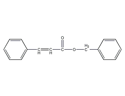structural formula of benzyl cinnamate
