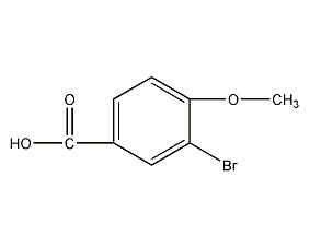 3-bromo-4-methoxybenzoic acid structural formula