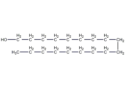 structural formula of n-octadecanol