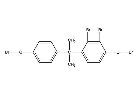 tetrabromobisphenol a structural formula