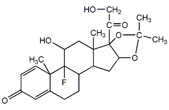 triamcinolone acetone structural formula