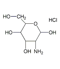 d-(+)-glucosamine hydrochloride structural formula
