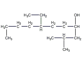 myristyl alcohol structural formula