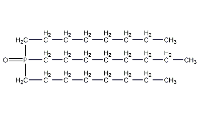structural formula of tri-n-octylphosphorus oxide