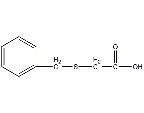 benzylthioacetic acid structural formula