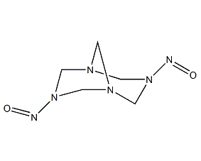 n,n'-dinitrosopentamethylenetetramine structural formula