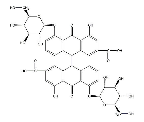 structural formula of sennoside a