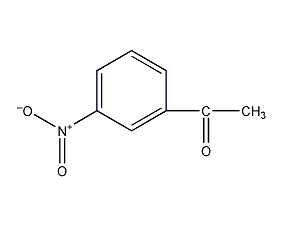 structural formula of m-nitroacetophenone