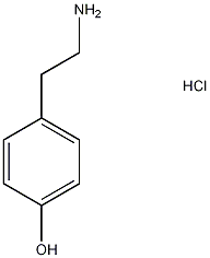 tyramine hydrochloride structural formula