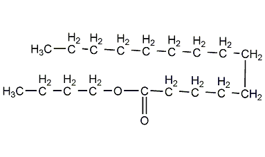 butyl myristate structural formula