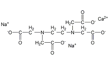 structural formula of calcium ethylenediaminetetraacetate disodium salt