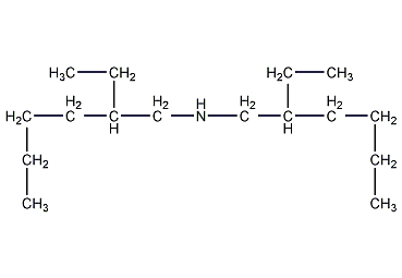 di(2-ethylhexyl)amine structural formula