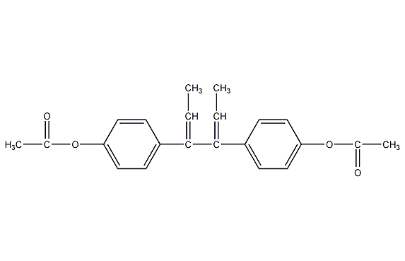 diethylebestrol acetate structural formula
