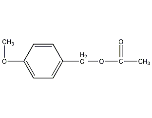 structural formula of 4-methoxybenzyl acetate