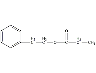 2-phenylethylpropionate structural formula