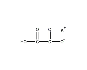potassium hydrogen oxalate structural formula