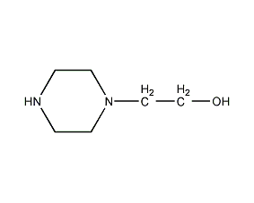 n-(2-hydroxyethyl)piperazine structural formula