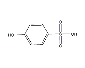 structural formula of p-hydroxybenzenesulfonic acid
