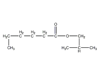 isobutyl n-hexanoate structural formula