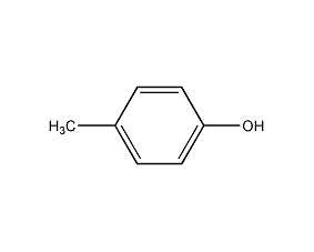 structural formula of p-cresol