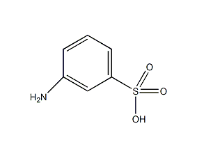 structural formula of m-aminobenzenesulfonic acid