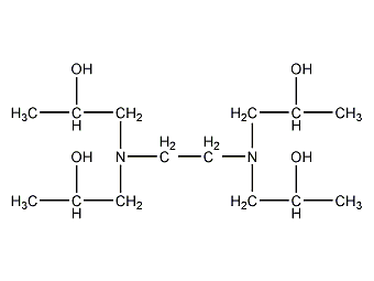 ethylenediamine-n,n,n',n'-tetrakis-2-ol structural formula