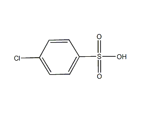 structural formula of p-chlorobenzenesulfonic acid