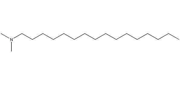 n,n-dimethylhexadecylamine structural formula