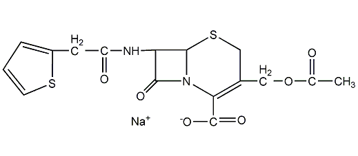 cefothiofen sodium structural formula