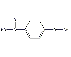 structural formula of p-methoxybenzoic acid