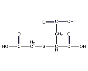 2-carboxymethylthiosuccinic acid structural formula